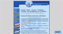 Desktop Screenshot of parkett-witt.de