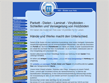Tablet Screenshot of parkett-witt.de